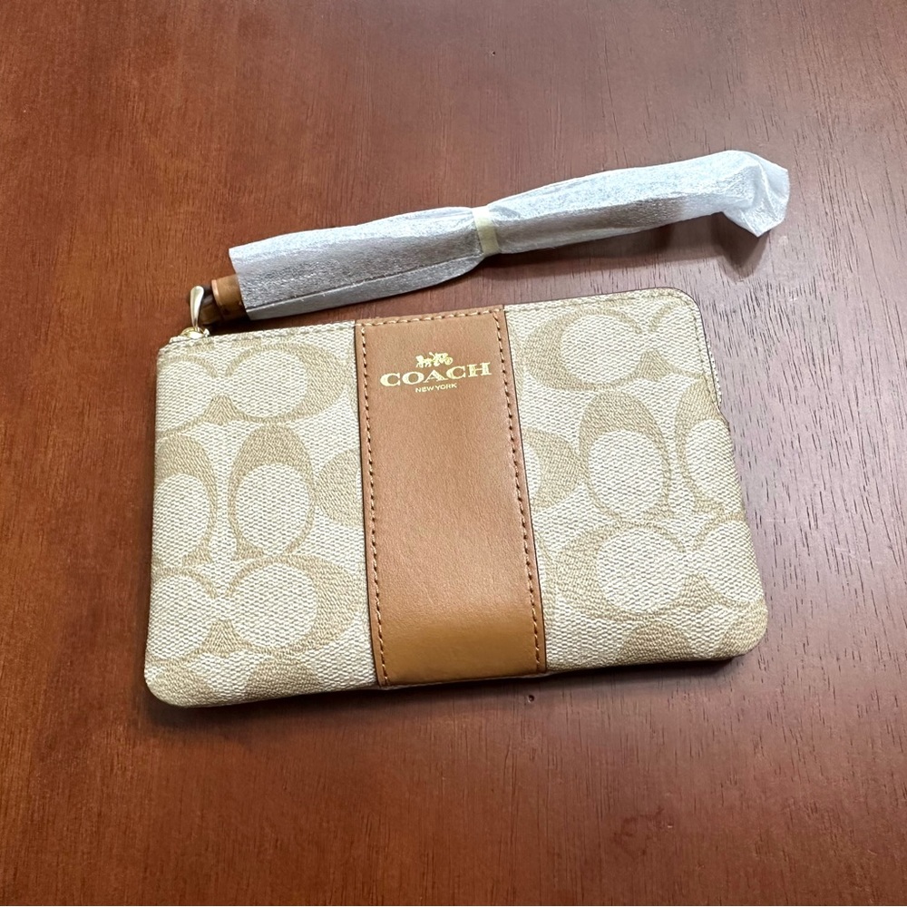 Coach Wristlet in Signature Canvas
